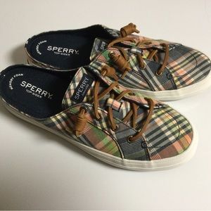 Sperry plaid mule